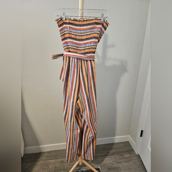 Altar'd State Vibrant Striped Jumpsuit - Picture 2 of 4